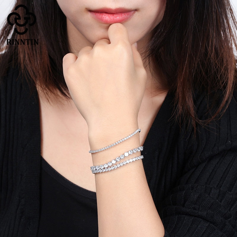 צמיד זרקונים קלאסי אנגל