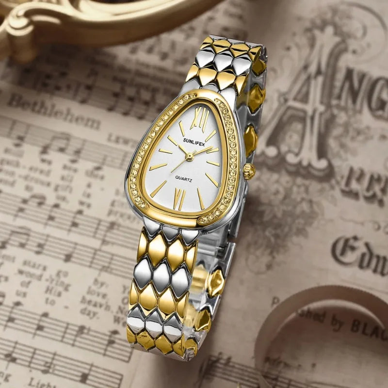 שעון אובלי כסף