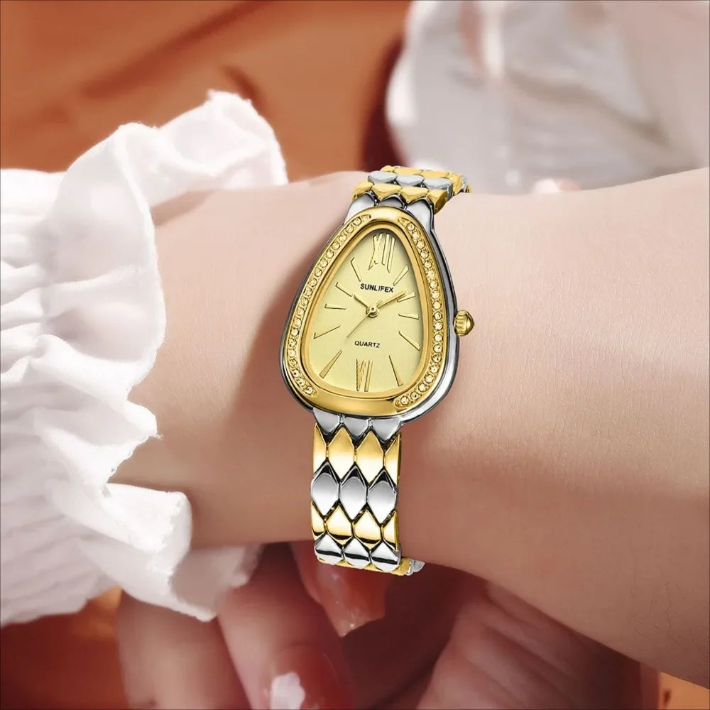 שעון אובלי כסף