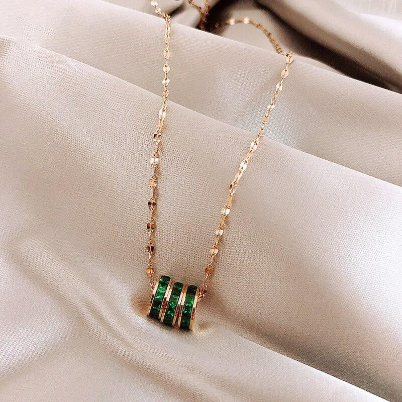 שרשרת קריסטל זירקוניה- פלוריה