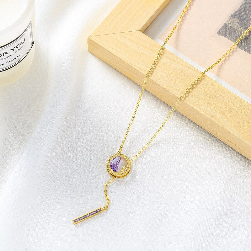 שרשרת קריסטל אלגנטית- אורורה